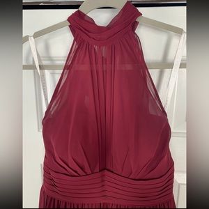 Size 6 Maroon Full Length Dress